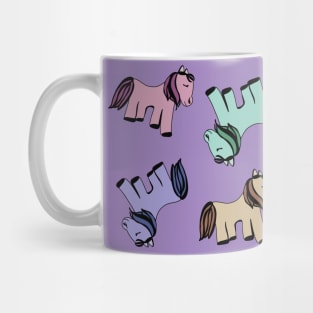 Ponies pattern Mug
